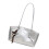 PU-Leder-Unterarmtasche mit Anhänger,-Silber 1