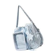 Lustige Anime-Rucksack-Schultertasche für Frauen und-Blau
