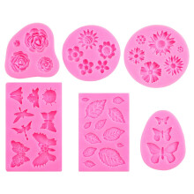 Flexible Rosenblütenformen für die Herstellung von-Rosa Anzug 1