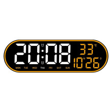 Orologio da parete digitale silenzioso con telecomando multifunzione