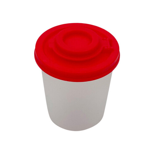 Borcan de condimente din plastic roșu etanș, mini-ulei, 60 ml