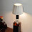 Lampe bouteille de vin rayée – LED 3 couleurs, rechargeable 1