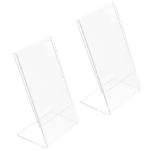 Cadres photo de bureau en acrylique transparent (4 pièces)