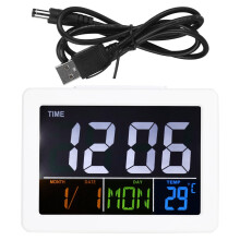 Réveil numérique LCD Nimomo avec grand écran