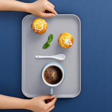 Plateau à fruits rectangulaire en PVC 29,3 x 21 cm