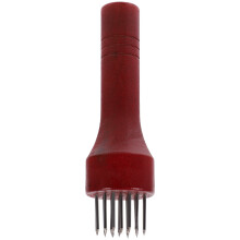 Martillo ablandador de carne de madera, acero inoxidable y madera.