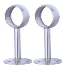 Soportes de acero inoxidable para barras de cortina de techo (paquete de 2)