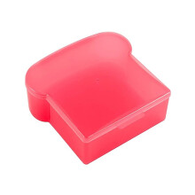 Boîte à sandwich rouge en forme de pain, en polypropylène de qualité alimentaire, 567 ml (20 oz).
