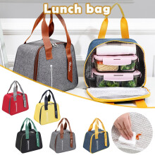 Sac isotherme pour le déjeuner en tissu Oxford 24 x 19,5 x 15 cm