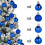Royal Blue Christmas Ornament Ball 12 Pack 1