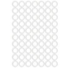 Valkoiset muoviset verhorenkaat – 100 kpl, 1,3 cm, verhotangoille