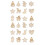 Décorations de Noël en bois, cercles bruts, 100 pièces 1