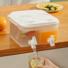 Hervidor de agua fría con grifo para usar en el refrigerador, 2 grifos