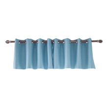 Blackout Curtain Valance Solid Color with Rod Pocket Heat