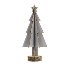 Mini décoration de bureau en bois pour sapin de Noël (1 pièce)