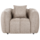 Beliani Armchair NESS Fabric Taupe 4