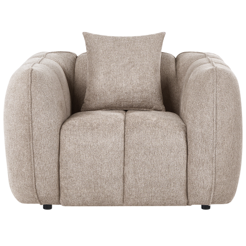 Beliani Armchair NESS Fabric Taupe 1