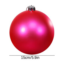 LSLJS Boule de Noël mate 15 cm (5,9 pouces) - 1 pièce