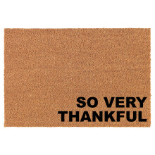 Natural coco coir doormat 24 x 16 inches