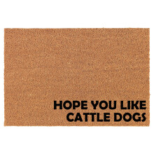 Coco Coir Doormat Australian Cattle Dog Design 24" x 16"