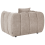 Beliani Armchair NESS Fabric Taupe 5