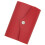 Tarjetero de microfibra rojo – Delgado, resistente, 8x10,5 cm 1