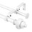 Urbanest doble gardinstenger, sett 12,5 cm og 0,6 cm, blanke 1