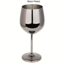 Verre à vin en acier inoxydable - Forme bordelaise, 1 pièce