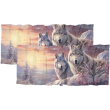 Cantonnière pour fenêtre de cuisine 54 x 18 po en polyester