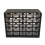 Armoire de rangement à tiroirs transparents à 25 compartiments, noire 1
