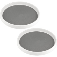 Platou rotativ Lazy Susan, 12 inch, plastic, pachet de 2