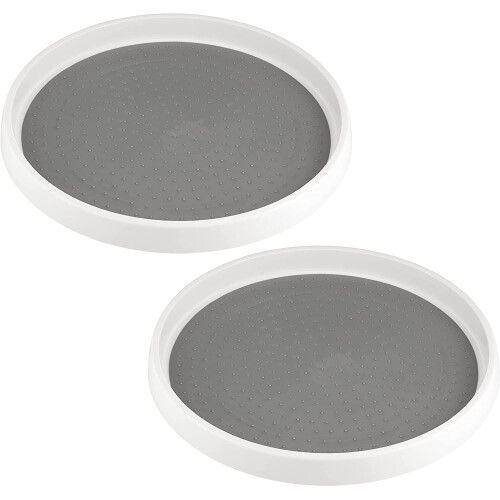 Platou rotativ Lazy Susan, 12 inch, plastic, pachet de 2