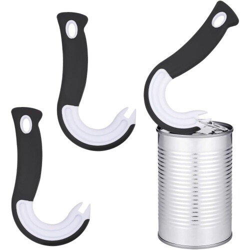 3-teiliges Dosenöffner-Set mit Ringzug – Griffiger Kunststoff