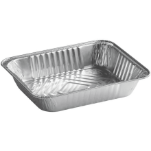 Tigaie de masă pentru abur din aluminiu, 9x13in, pachet de jumătate de mărime, 25 bucăți