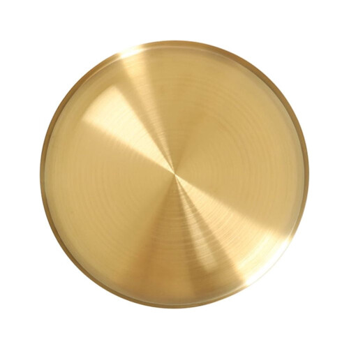 Runde Schmuckablage aus Edelstahl, 12,5 cm