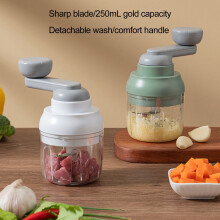 Ruční sekáček na česnek s čepelemi z nerezové oceli 250 ml