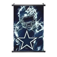 Cowboys focicsapat PVC falikép, fekete
