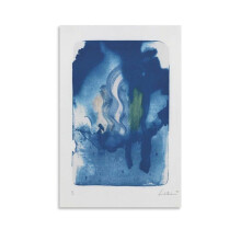 Impression sur toile d'une peinture abstraite d'Helen Frankenthaler, 12 x 18 pouces