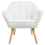 Beliani Armchair TORUD Fabric White 4