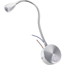Applique murale LED avec bras flexible en col de cygne pour chambre à coucher