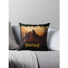 Poszewka na poduszkę WolfQuest Dream w stylu farmhouse (1 sztuka)
