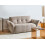 Beliani Sofa 2 Seater HALBA Fabric Taupe 2