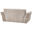 Beliani Sofa 2 Seater HALBA Fabric Taupe 5