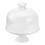 Ceramic Cake Stand with Glass Dome Cover 1
