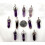 Amethyst-Kristallanhänger, doppelspitzig, 1 Stück 1