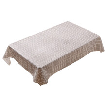 Red and White Gingham Plastic Tablecloth Rectangle