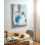 Beliani Canvas OMAGH Abstract Motif Blue 2