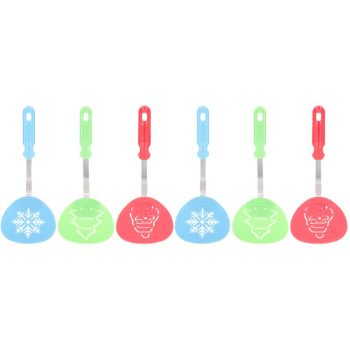 Christmas Spatulas Set for Baking and Grilling 6 Pieces