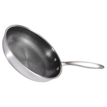 Honeycomb Stainless Steel Frying Pan 10-inch
