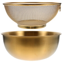 Stainless Steel Mesh Colander Kitchen Strainer 2pcs